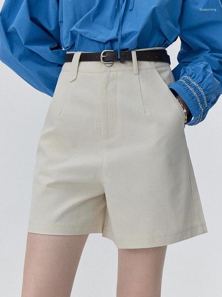 Shorts da donna Heliar Women Casual High Wel Solid Office A-line con pantaloni da spiaggia per la spiaggia per 2024 primavera estate