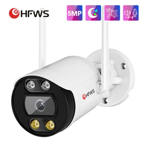 Intercom Überwachung CCTV -Kamera IP WiFi 1080p 3MP Audio CCTV Überwachung Outdoor 5MP Sicherheitssystem WiFi Überlastungskamera