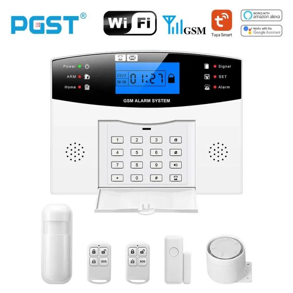 KITS TECIADO GSM WIFI ALARME SEGURANÇA 433MHz Sem fio Smart Home Burglar Alarm System Control Motion Detector Sensor da porta