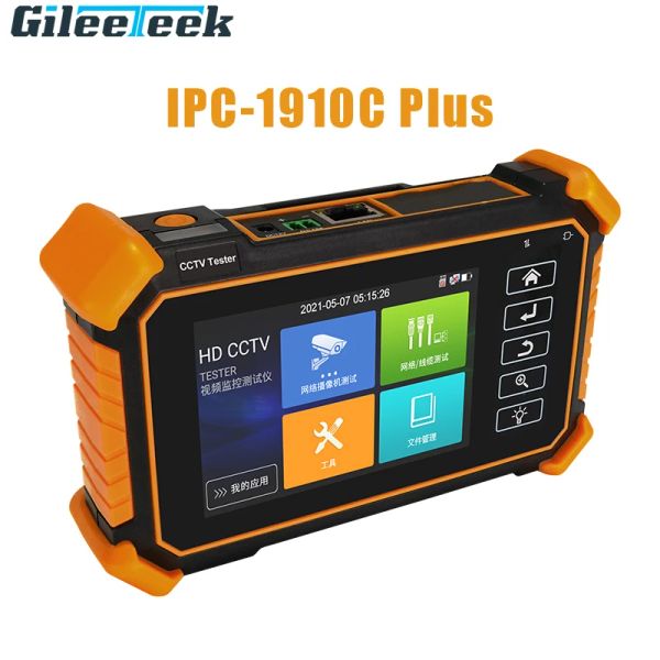 Anzeige 4 Zoll CCTV -Tester IPC1910 Plus IP -Kamera Monitor 8MP CVI TVI AHD Analog POE Digitales Kabel -Tracer -WiFi -Analyse DC12V -Ausgang