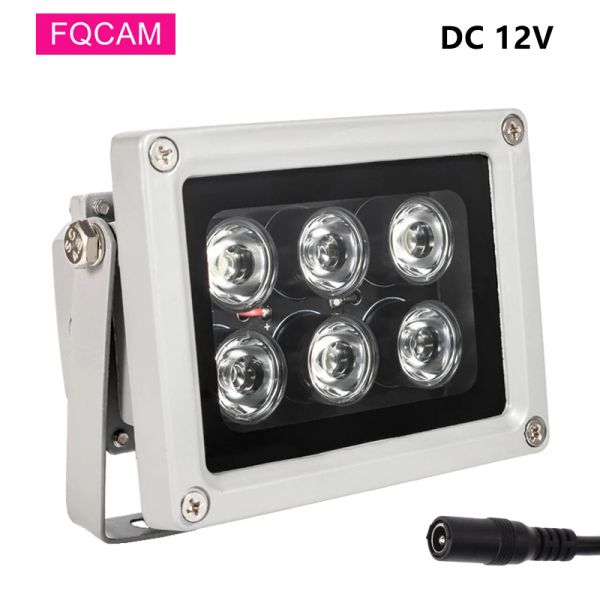 Acessórios 40m IR Distance 6 LEDs CCTV Irluminadores LED infravermelho IR IR Irluminadores Auto Night Vision Light para câmera de segurança CCTV