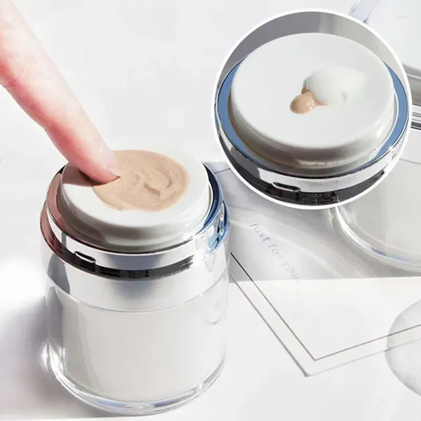 Flüssige Seifenspender leerer kosmetischer Make -up -Jar -Töpfe luftless Pumpe Acryltransparente Probenflaschen Lidschattencreme -Container