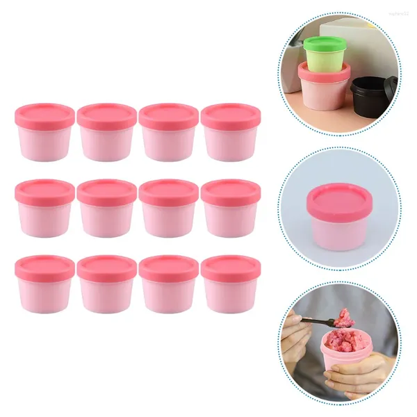 Garrafas de armazenamento 12 PCs Viagem Caixa de máscara de máscara de maquiagem Viagem Creme de frascos de creme vazio Sobremesa Caso Case Caso Multural