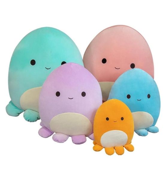 Squish Toy Animals Кукла Kawaii Octopus мягкий милый приятель фаршированный мультипликационная подушка подарки на день рождения для детей 2201191432605