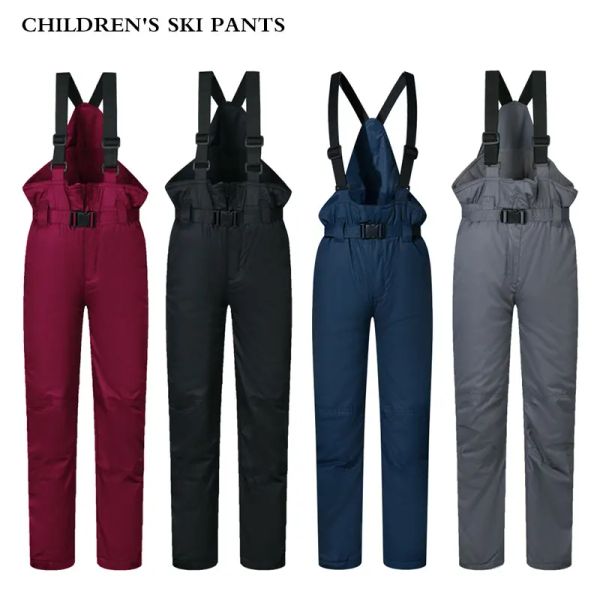 Stit pantaloni da sci Girls Boy Boy Outdoor Portiera di neve caldi impermeabili per bambini Bambini invernali di pantaloni da sci e snowboard