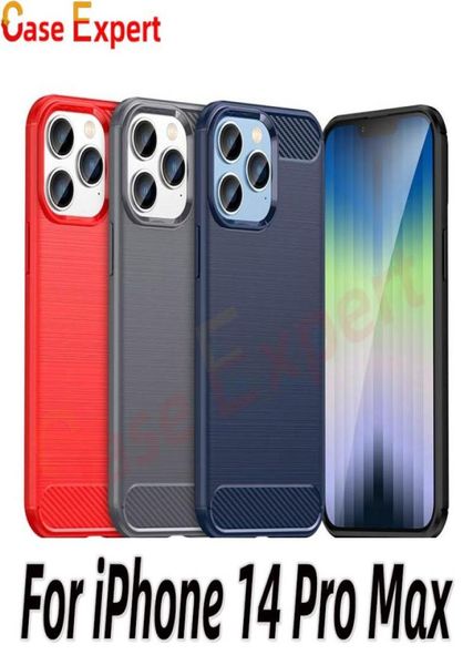 Текстура углеродного волокна TPU Курсы по телефону для iPhone 14 Plus Pro Max SE2020 LG Stylo 7 Harmony 4 Velvet Pixel 6 Samsung Note 20 S22 ULT7846870