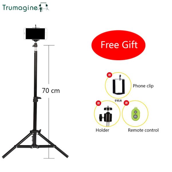 Monopods Trumagine Câmera portátil Universal Câmera Digital Tripat Stand Mount for Nikon Cannon Fuji Sony com controle remoto