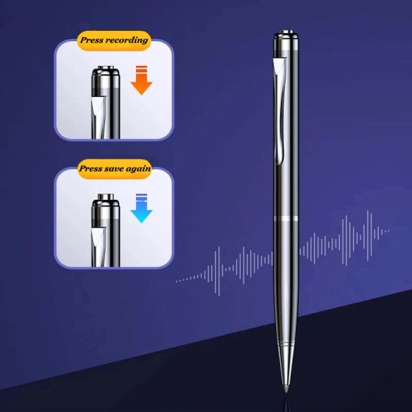 Ручки 8128 ГБ шариковые ручки голосовой рекордер профессиональный цифровой звук мини -аудиозапись espia usb -драйвер Dictaphone Mp3 Player