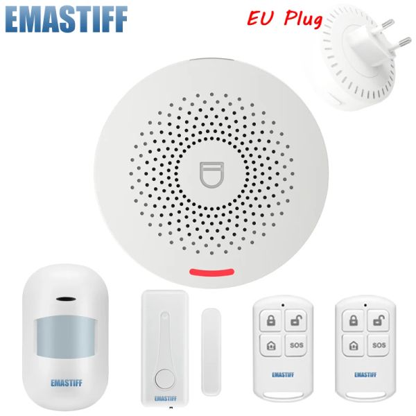 Комплекты Smart Wireless Alarm Tuya Wi -Fi Security System System System System App Управление движением датчик датчик тревоги.