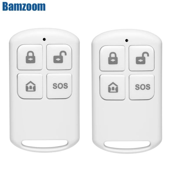 Sistema 433MHz Controlador remoto sem fio Cadeia de chaves metálicas para o nosso WiFi GSM W2B W3B W4B PG103 106 107 Sistema de alarme de segurança de ladrões em casa