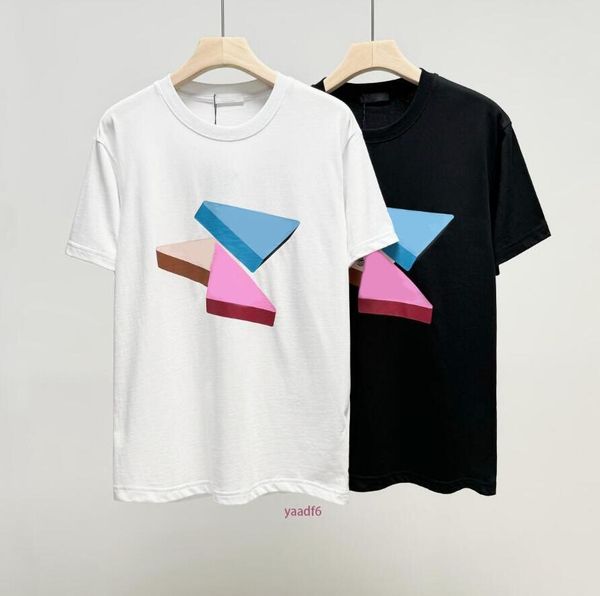 Designer Top Mens T-Shirt High-End Luxus 5A reiner Baumwollrunde Hals Richtiger Schriftzügen Stickerei Mode Casual Sports