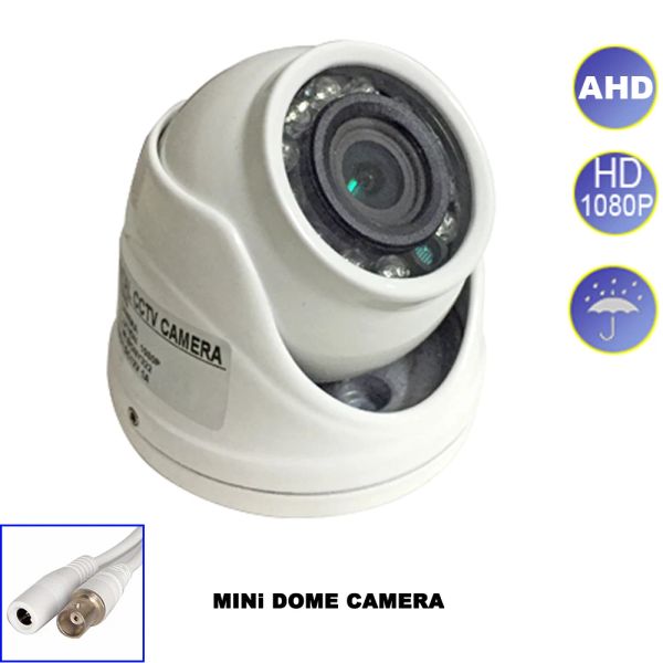 Câmera de vigilância de câmeras 2,8 mm/6mm/8mm metal ahd 2mp 1080p mini câmeras de câmeras ao ar livre Monitor de segurança à prova d'água M2019 para CCTV