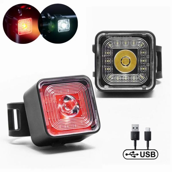 Luci Bike Light Lumen Lumen Front/Punto Lumo posteriore Stringering Sellight SET IP66 IPGROUTTRO IN BIKE LIGHT BIKE BIKE NOTTE GUIDA LAMIT