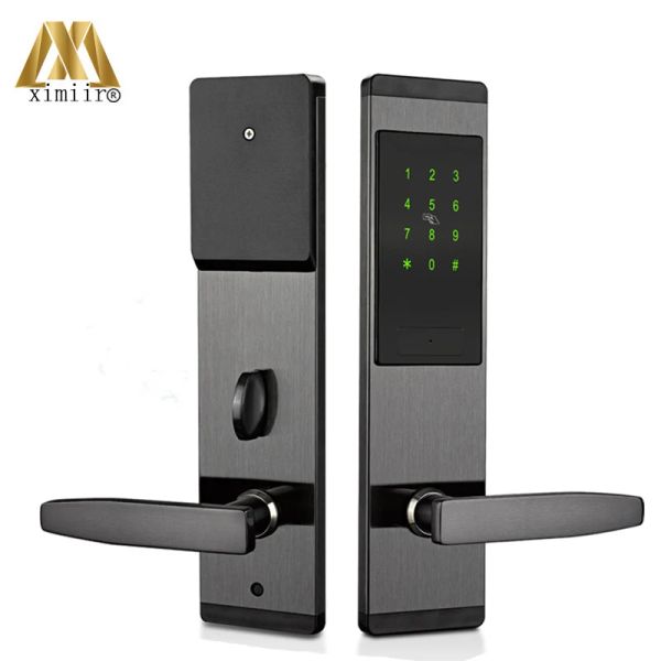 Lock de trava elétrica Lock Digital Touch Tela Teclado Código de segurança Home Lock de porta com cartão MF Controle de acesso à porta inteligente XM2022