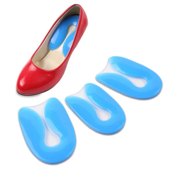 Soles al 100% Gel di silice Medical Solenza tacco Protezione Protezione di tallone silicone Accessori per fascite plantari Accessori scarpe ortopediche