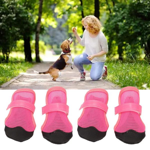 Scarpe da ghigliottino abbigliamento per cani slip stivali comodi trasparenti che camminano all'aperto morbido per piccoli cani di grossa taglia