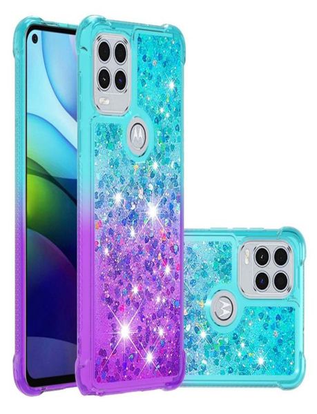 Bling Flowing Saddies Case gradiente liquido Glitter TPU Rinforzate angoli per Moto E6 G9 Plus G Pure Stylus 5G 2022 Play 2026346324