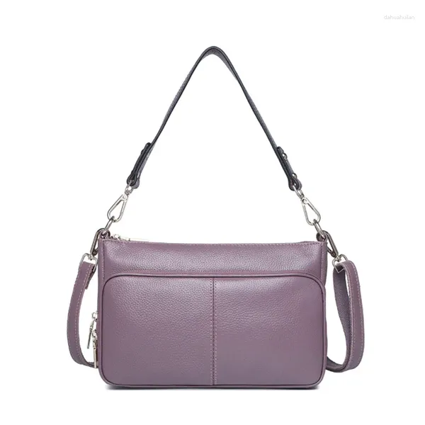 Stumi a tracolla Daily Messenger Leather Women Genuine Borse Lady Lady Cowfide Cross Body P030