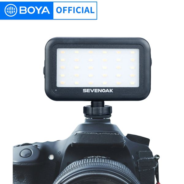 Monopods Boya Skpl30 Mini LED VÍDEO LUZ LIGHTIONAÇÃO AFOMPOTIFICAÇÃO DE SOPELIÇÃO PARA O Smartphone YouTube Makeup Video Studio Tripé Streaming