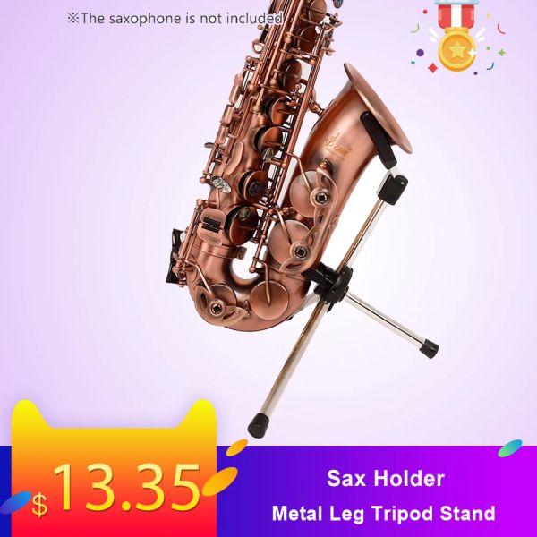 Монопод держатель Sax Portable Foldable Metal Leats Steptrate Снятый кронштейн держатель для аксессуаров Alto Saxophone Высокое качество
