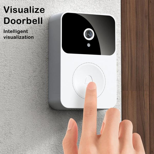 Doorbell kablosuz akıllı video kapı zili wifi uzaktan ev interkom kapı zili ile hd IR night vizyon güvenlik kamera