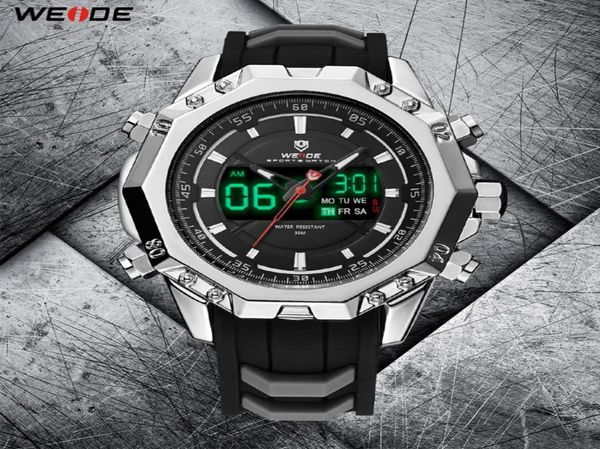 Weide Military Quartz Data Digital Auto Men Watch Relógio Relógio Silicone Strap WristWatch Relogio Masculino Montres Hommes Relojes9397960