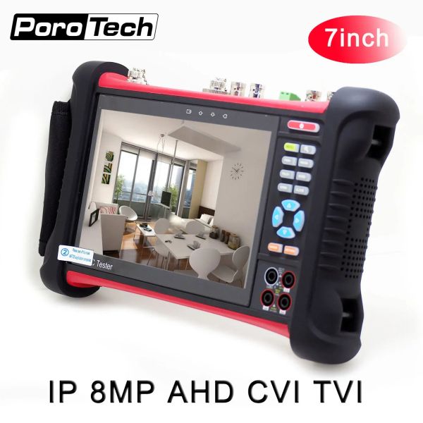 Top -Funktion WiFi 7inch CCTV -Testmonitor X7 -Serie -Kamera -Tester 8MP TVI AHD CVI SDI CCTV -Tester RJ45 TDR Multimeter OPM IP SDI