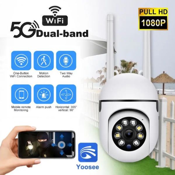 Telecamere 2mp Home Security Camera wireless con due vie Audio 1080p HD AP APP WiFi Videocamera fotocamera IP Tracciamento automatico