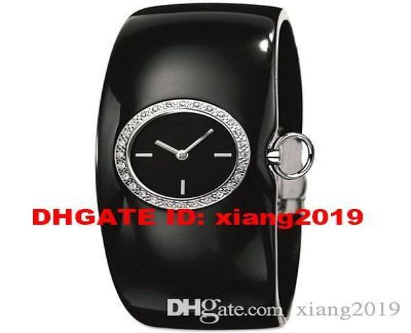 New Black Gurt Ladies Bangle Manschette Watch AR0739 Original Box9658983