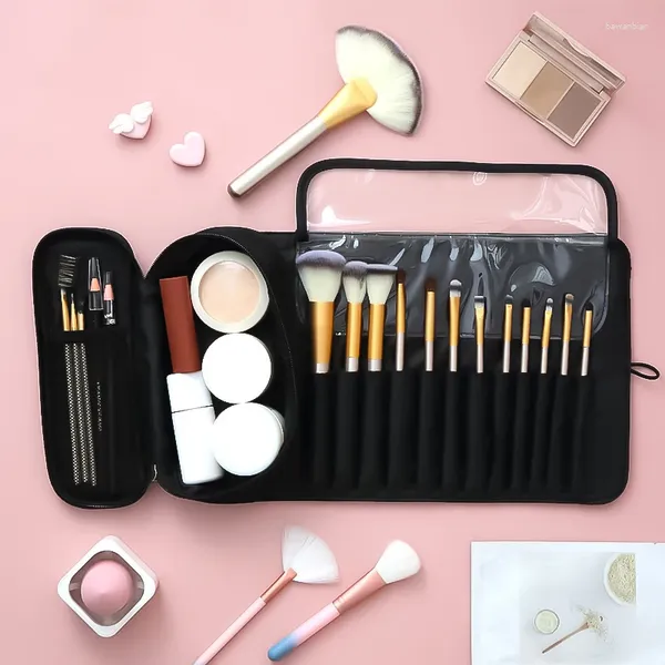 Aufbewahrungsbeutel Make -up Kosmetiktasche Schönheit Hülle Organisator tragbare Bürste Reisen Toilettenmultifunktional multifunktional