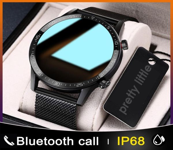 L13 Business Smart Watch Watch Men039S IP68 ECG impermeabile PPG Bluetooth Call Watchs Blage Heart Fitness Tracker Sports8968985