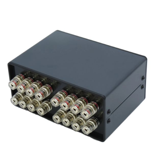Amplifikatör 2in2out güç amplifikatörü / hoparlör anahtarlayıcı kutusu stereo ses a / b seçici ayırıcı