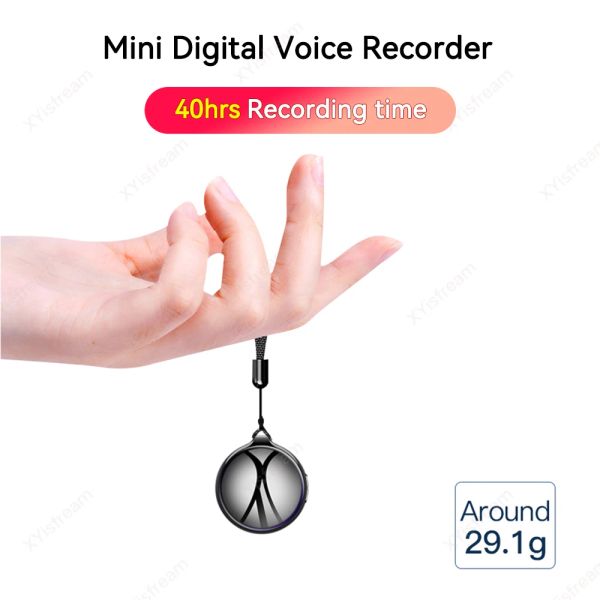 Gravador 40HRS Mini Digital Voice Recorder Professional HD ruído Reduce o OneClick Voz Ativado de som Micro portátil ditaPhone