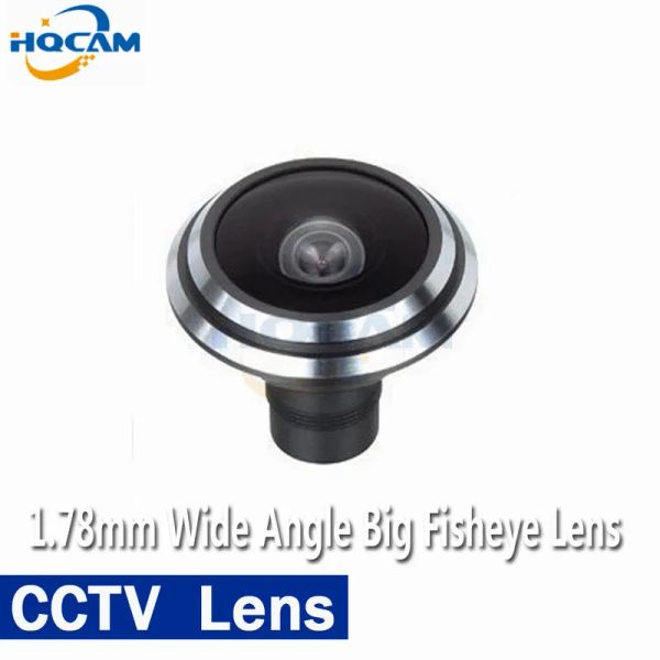 Запчасти HQCAM Высокократное количество безопасности широкополовое линза 5MP 1,66 мм 1,8 мм 1,78 мм 182 градуса широкоугольная линза для IR CCTV -камеры