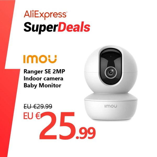 Intercom Imou Ranger SE 2MP Smart Baby Monitor Security Security AI CAMER CAMERPER WIRELESS IP CCTV IP CCTV 4X цифровой Zoom 1080p камера