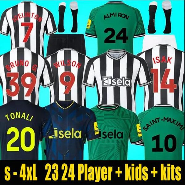 2024 newccastle futbol forması ahşap 23 24 United Bruno G. Wilson Shelvey Almiro Trippier Futbol Gömlekleri Maximin Newcastle Forma Erkekler Futbol Takip