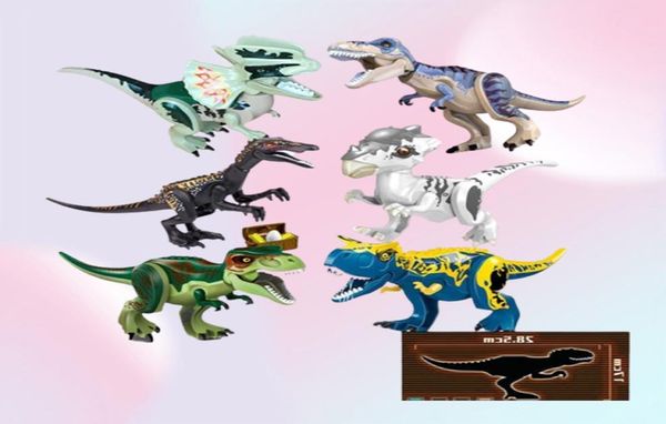 Jurassic World Park Dinosaurs Bloco de Construção da Família Bloqueio Acessível Conjunto Tyrannosaurus Rex Toys Educacional Presente para H0824272F3744707