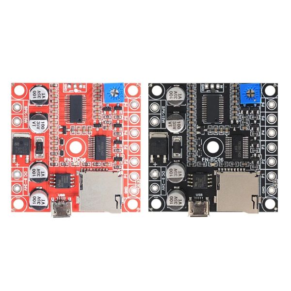 Lautsprecher 15 Watts MP3 -Lautsprecherboard USB -Aufzeichnung Sound Board Voice Modul 6 Trigger Eingabe MP3 -Verstärker -Leiterplatte für Sirenenlautsprecher