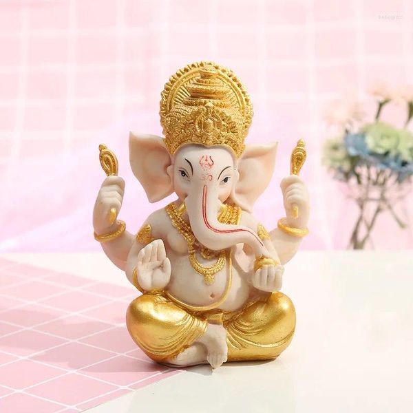 Figurine decorative Bar Contatore Registro di cassa Desktop Decoration Office Feng Shui Wealth Attrazione prosperità Elefante Dio