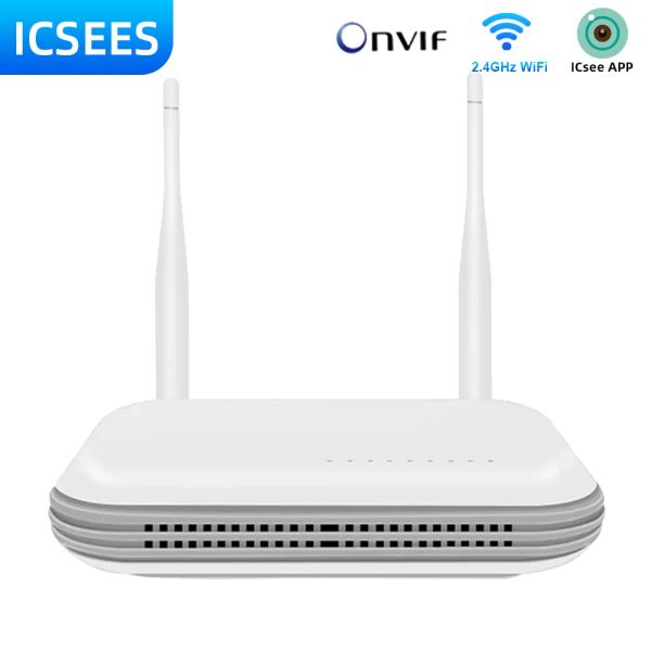 Registratore 8CH Mini WiFi NVR H.265+ Video di sorveglianza del sistema CCTV per la sicurezza wireless Sistema NVR ICSEE IP Registratore Human Detect