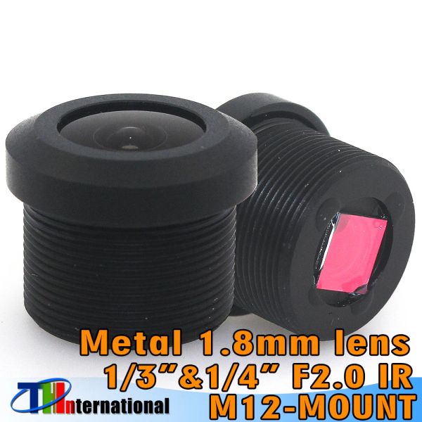 Parçalar 10pcs/Lot 170 Derece Geniş Açı Metal 1.8mm Lens M12 CCTV Kartı lensi, CCTV Güvenlik IP Camerab için Filtre 650IR ile