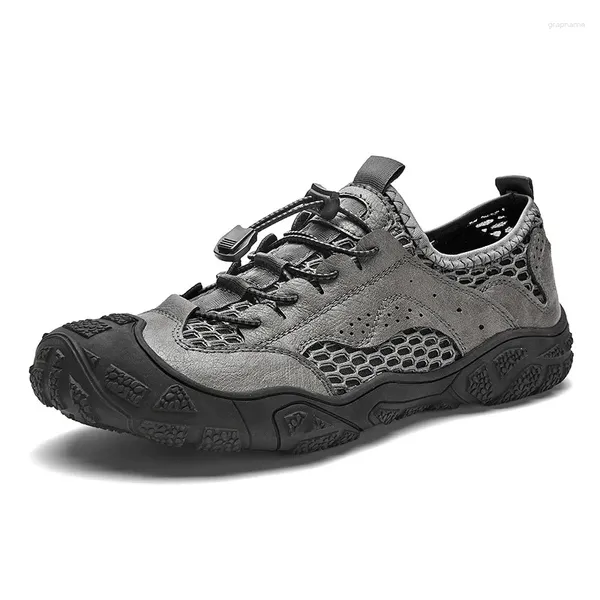 Fitness ayakkabı spor ayakkabı erkekleri yürüyüş açık yaz orijinal deri spor zapatillas hombre xl boyut 45 46