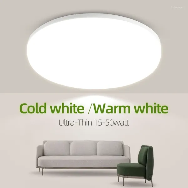 Luzes de teto Ultra Fin LED Lamp Modern 2024 Painel Indoor for Living Room Kitchen Bedroom Candelier