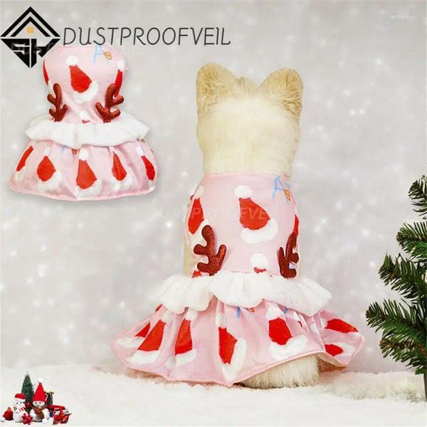 Hundekleidung schöne komfortable Kleidung für kleine Hunde auffällige interessante Weihnachtsfestkleid Kleid süß einzigartig