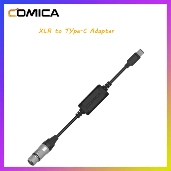 Acessórios comica cvmxlruc xlr to USB C Cabo de microfone, XLR fêmea para USB C Adaptador de áudio para smartphones USB tipo C