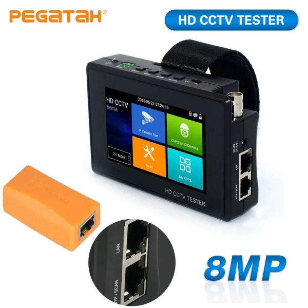 IP IP CCTV Tester Mini Monitor 4K H265 CCTV 8MP AHD CVI TVI Videokamera Tester tragbarer AHD Monitor CFTV POE Tester Kabeltests