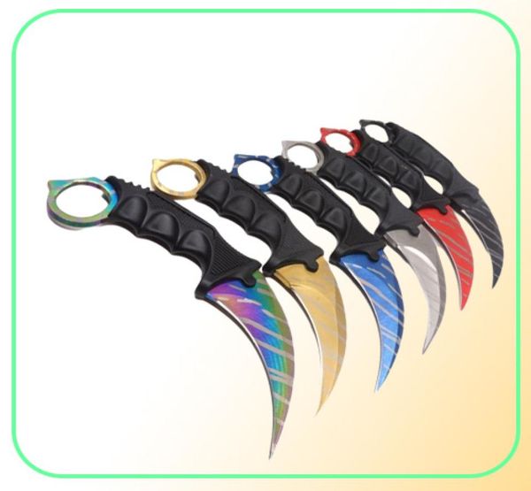 Coltelli da coltello da coltello da coltello da campeggio sopravvivere tattico cs go coltello in acciaio inossidabile scorpione coltello da esterno edc strumenti5060034