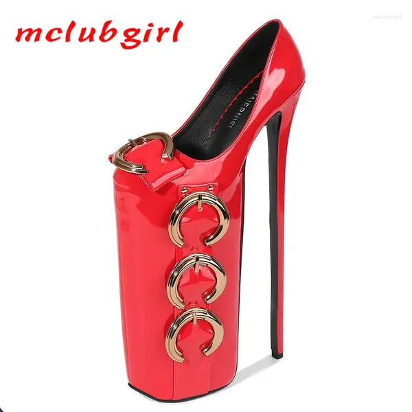 Scarpe eleganti mclubgirl 20 cm platfrom 30 cm da nightclub da danza da danza da danza in acciaio in metallo alto 30 cm Produttori femminili WZ