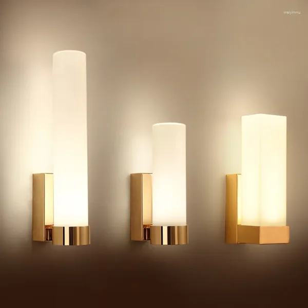 Стеновые лампы современные светодиодные лампы Nordic стеклянные светильники для гостиной спальня лестница для ванной комнаты зеркало