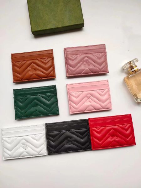 Titolo della carta designer Women Cards Holder Mini portafogli di agnello Mini con tasca tasca tasca da tasca da tasca a tasche in pelle vera e propria carta di credito organizzatore di portafogli